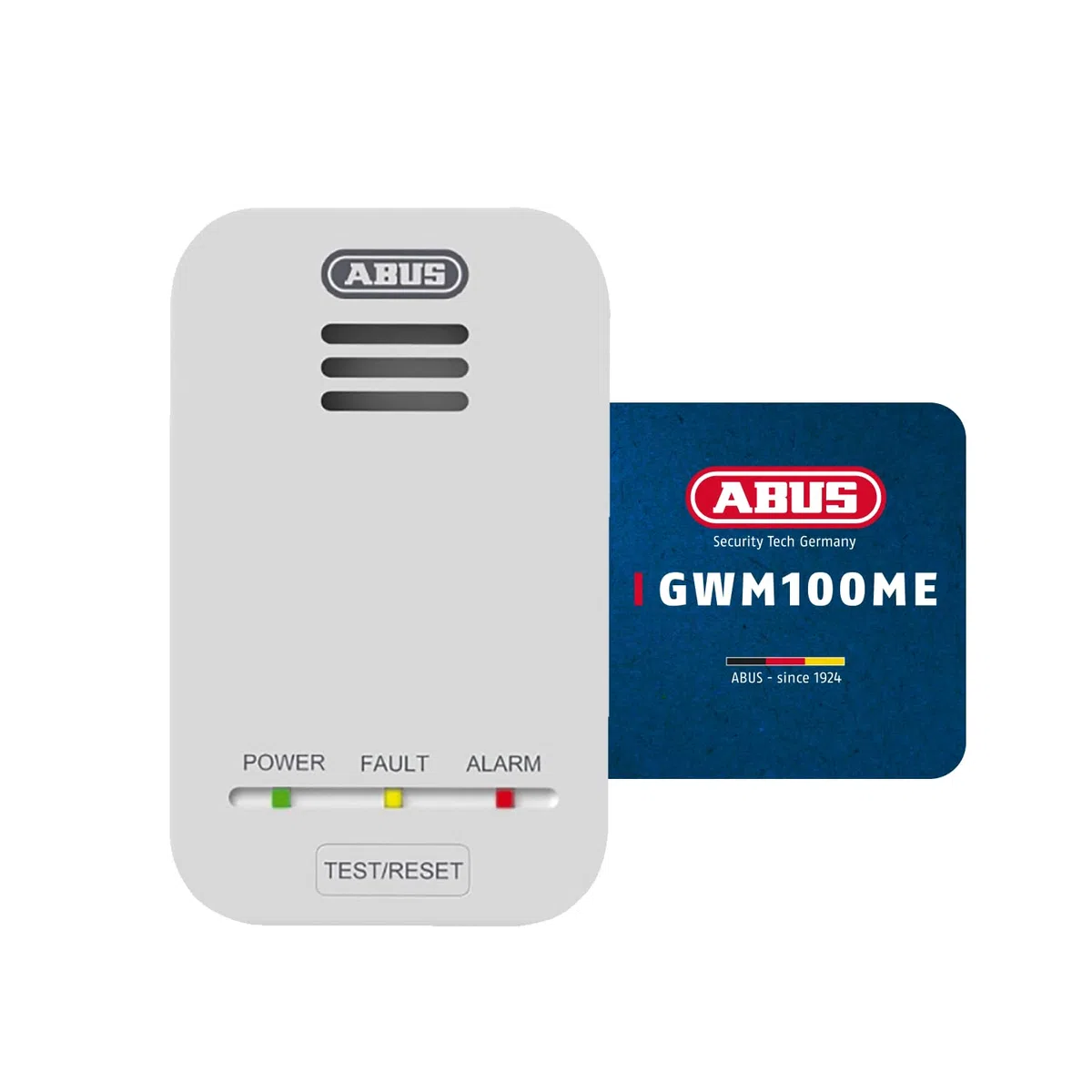 ABUS Gasmelder GWM100ME für Gasthermen - Erdgas (Methan) / Stadtgas - Alarmlautstärke 85 dB - weiß