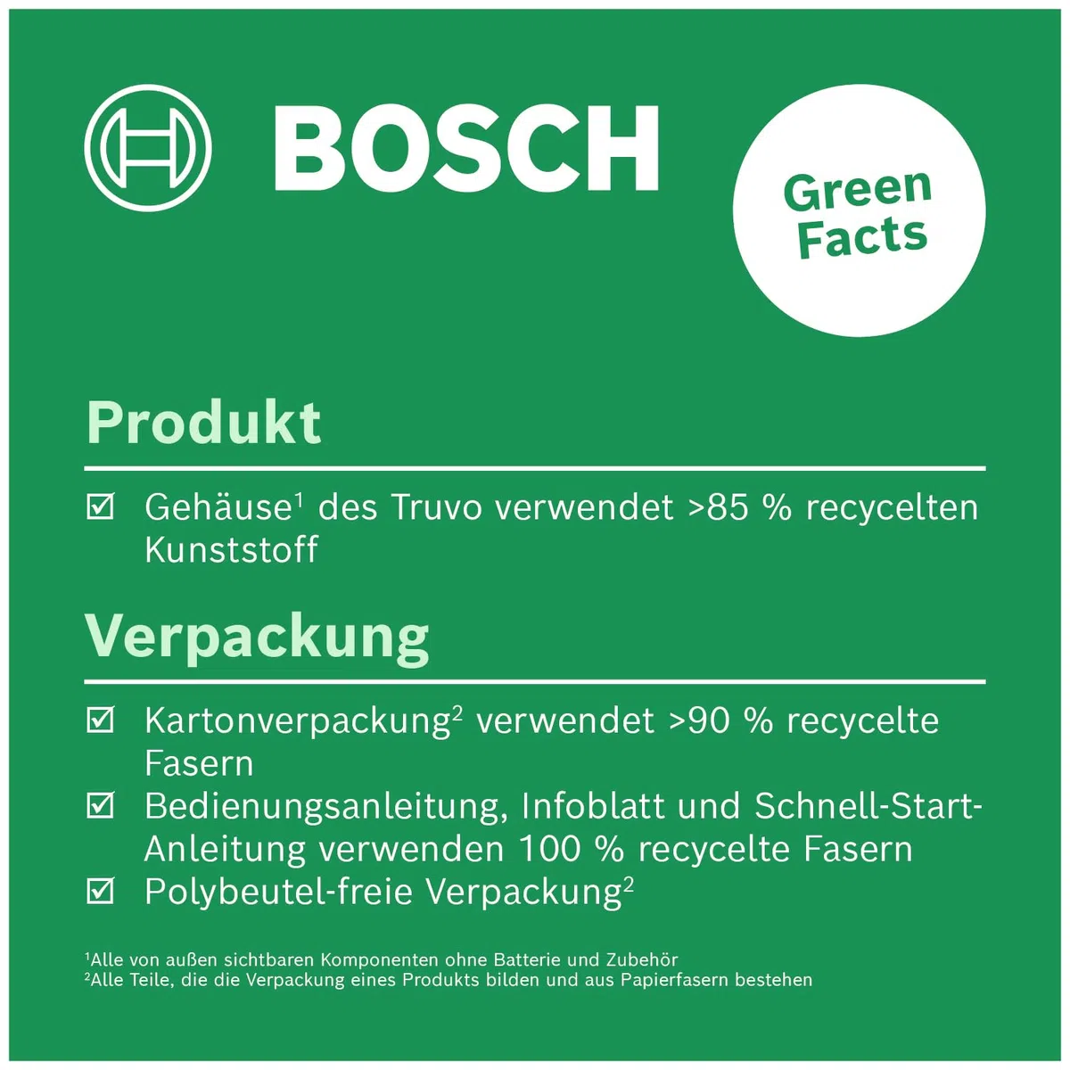 Bosch Ortungsgerät Truvo der 2. Generation (einfache Ein-Knopf-Bedienung, einfaches Orten von stromführenden Kabeln und Metallobjekten, Wandscanner bis 70mm, im E-Commerce Karton)