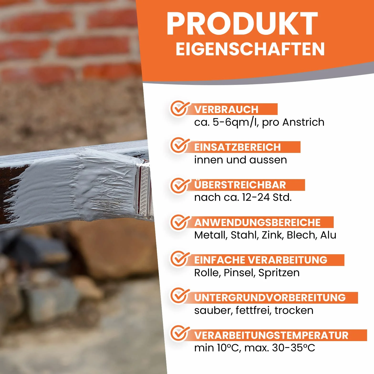 BEKATEQ Metallschutzlack 4in1 Metallfarbe 2,5L Anthrazitgrau I Grundierung + Rostschutzfarbe + Zwischenanstrich + Deckanstrich I Metalllack für Dach, Fenster, Türen, Zaun LS-570