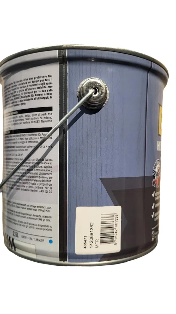 zbs24 Bondex Holzfarbe für Außen, hochdeckender Wetterschutzanstrich, Wetter- & UV-beständig, atmungsaktiv inkl. 3-teiligem Pinselset (anthrazit, 2,5 Liters)