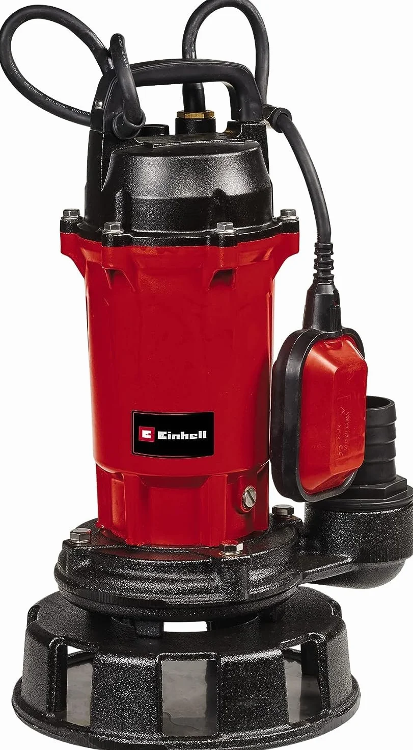 Einhell Schmutzwasserpumpe GE-DP 900 Cut (900 W, Fördermenge 16.000 L/h, Förderhöhe max. 11,5 m, Fremdkörper max. Ø 35 mm, max. Eintauchtiefe 7 m, integriertes Schneidwerksystem)