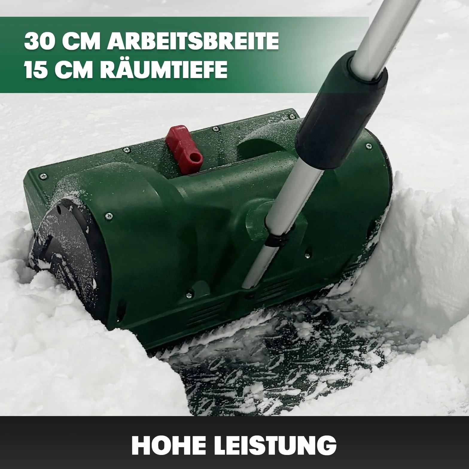 Mellif Akku Schneefräse mit Akku 4.0 Ah, Brushless Schneefräse passt für Makita Akku 18V, Arbeitsbreite 30cm, Räumtiefe 15cm,Wurfweite 6m,bürstenloser Motor(Inkl. 1 Mellif 4.0Ah Batterie & Ladegerät)