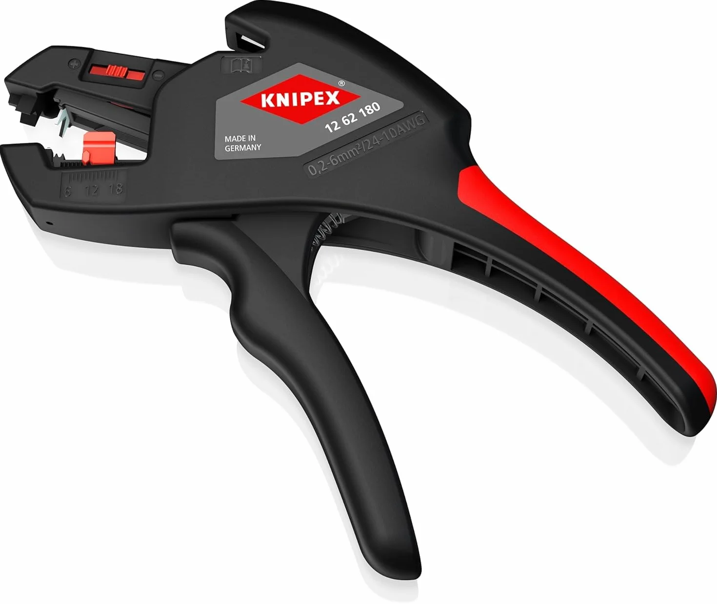 KNIPEX Tools 1262180 Abisolierzange, automatisch, 10-24 AWG