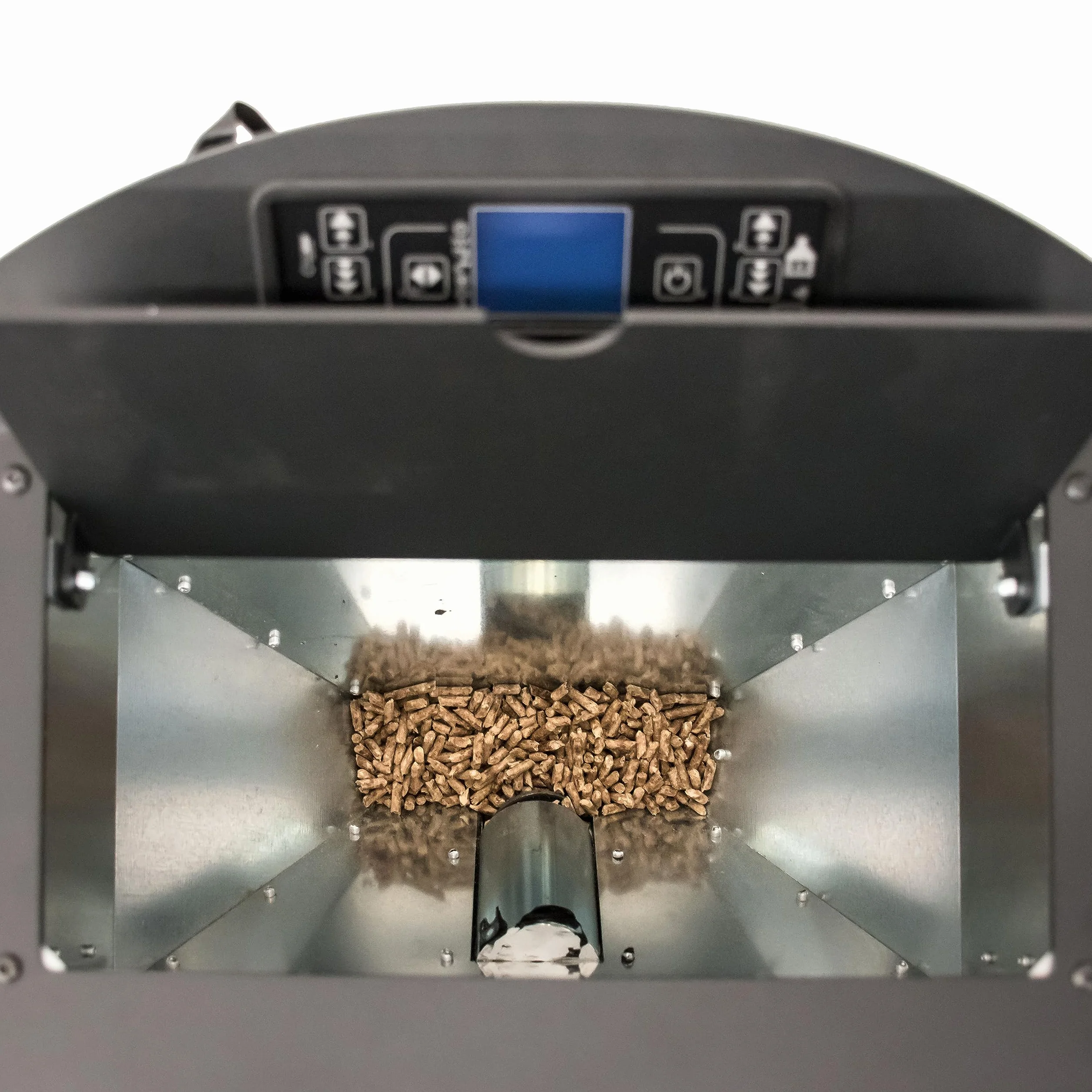 STUFE A PELLET ITALIA Siberia Idro 15 KW WiFi | Hydro-Pelletöfen für Heizung und Warmwasser Effizienz 90% Heizt 90m² Autonomie 20 Std Programmierbar WiFi-Steuerung 5 Kräfte 24 Monate Garantie Schwarz