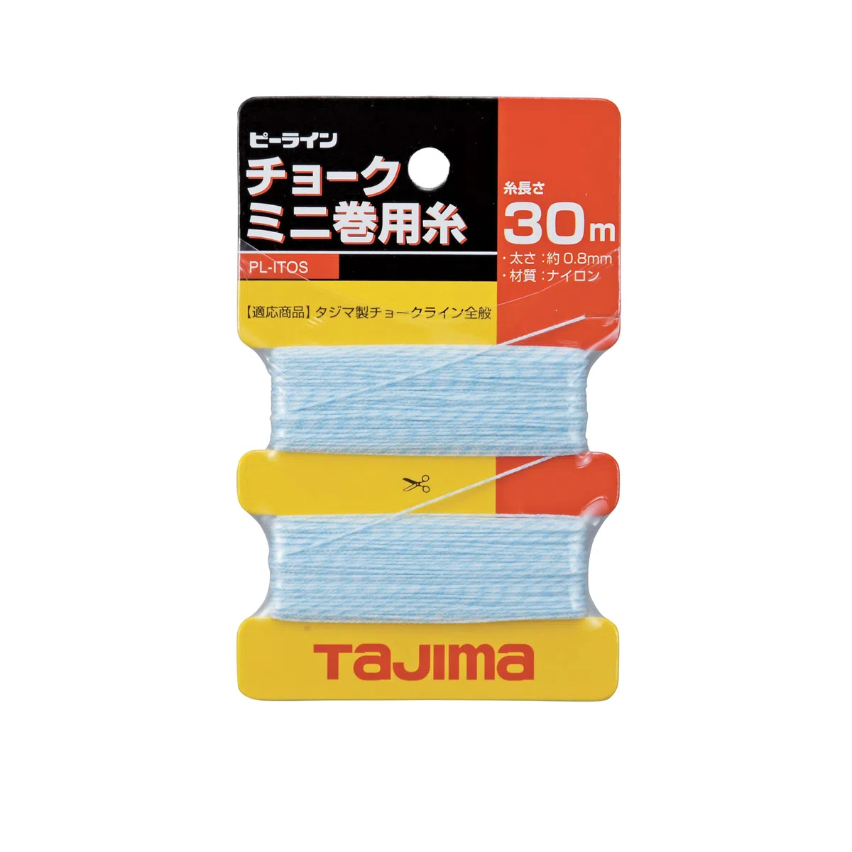 Tajima Schlagschnurgerät CHALK-RITE Gear Drive (Schlagschnur, Markierwerkzeug), 25mx1mm – Abschnüren u. Markieren aller Untergründe – CR201RD