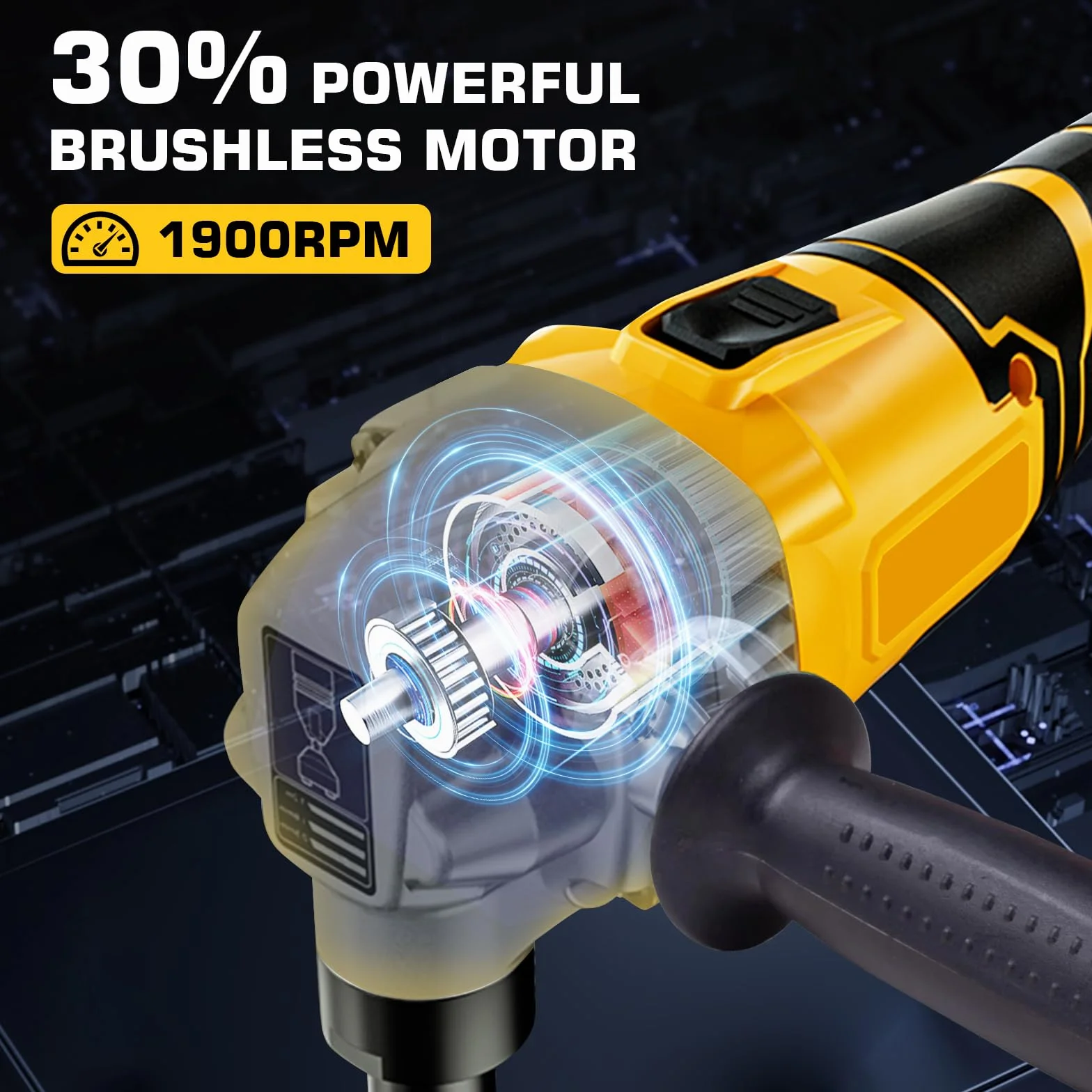 Blechknabber, Akkubetriebener Metallknabber Kompatibel mit Dewalt 18V Akku, Akku Knabber, Blechnibbler Aufsatz, 1900SPM, 3.5m/min, 950W, 3 Stufige Bürstenlose Elektro-Metallschere Blechknabber