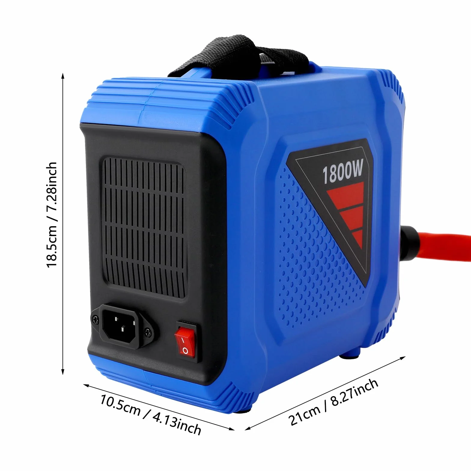 1.8KW Hand Induktionsheizgerät, Magnet-Induction Heater, 220V, EU-Stecker, tragbar, für rostige Schrauben, Achsen, Lager, schnelles Erhitzen, Werkzeug Set, Blau/Schwarz