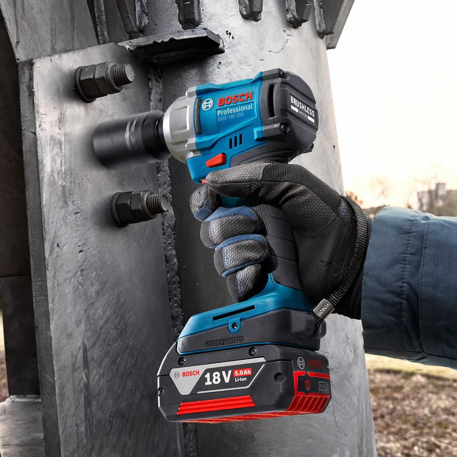 Bosch Professional 18V System Akku Drehschlagschrauber GDS 18V-350 (ohne Akku/Ladegerät)
