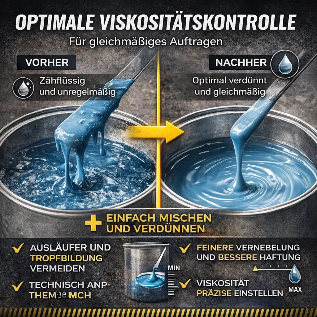 GiDeli Nitroverdünner 6 x 5L - Leistungsstarke Universeller Nitroverdünnung zum Reinigen von Pinseln und Malwerkzeugen - für Farben und Lacke - für Werkstatt- und Renovierungsarbeiten