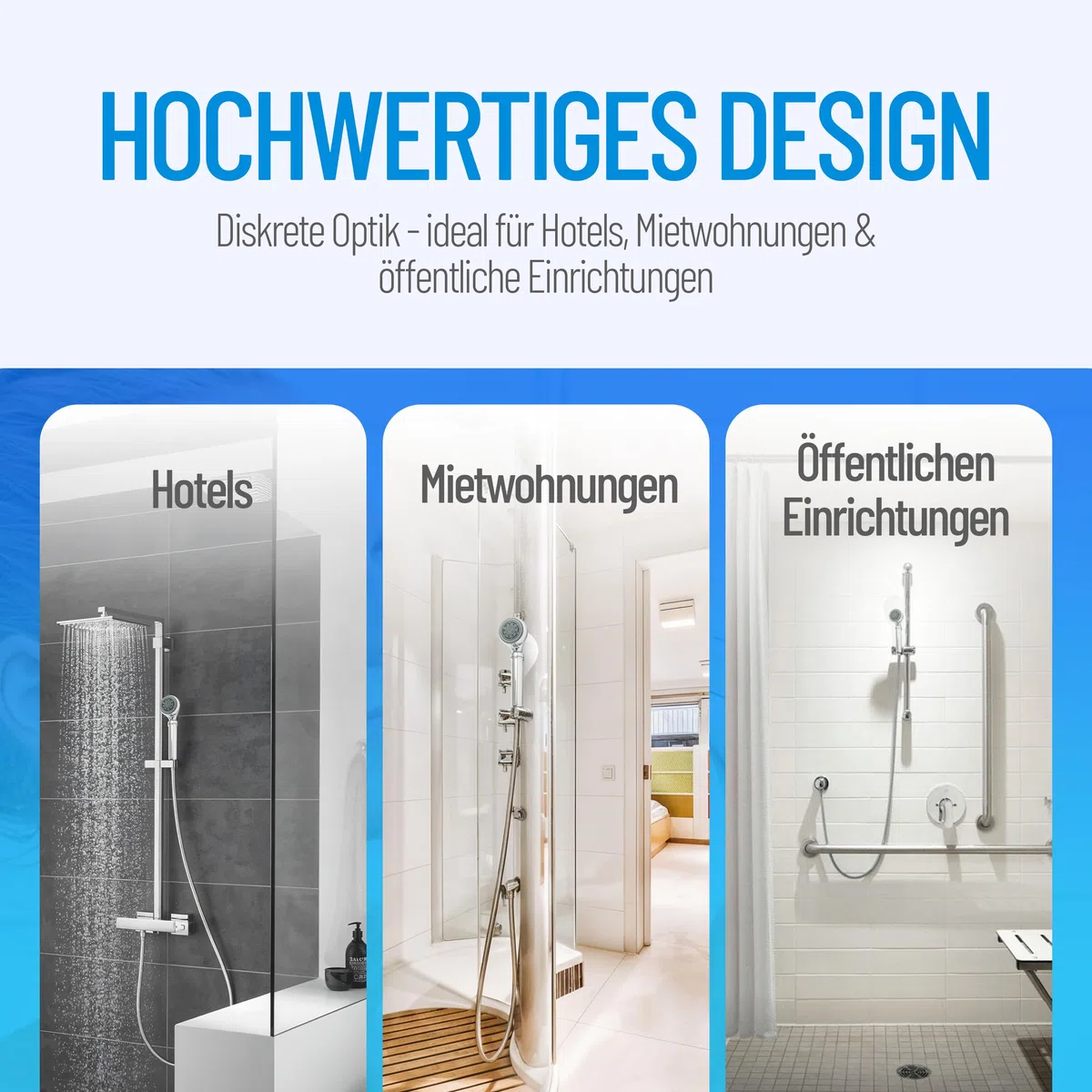Legionellenfilter Duschkopf Safety Chrom | Medizintechnik | Zertifiziert | Sofortschutz | Diskret | Hochwertig