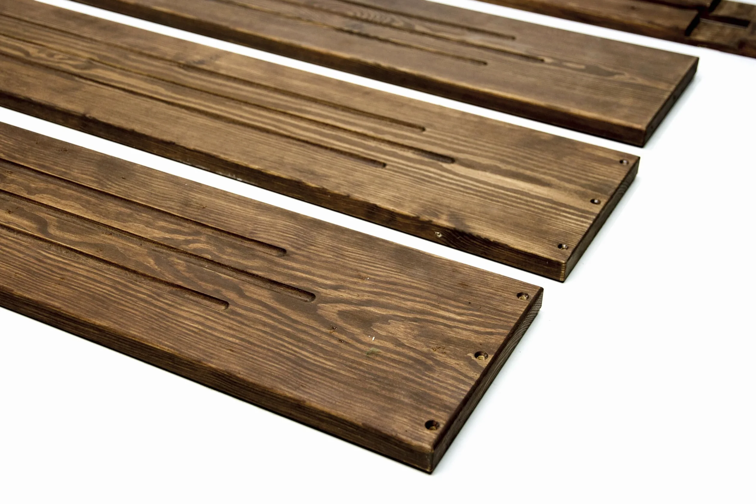 Grabrahmen aus Holz – Holzrahmen für Grab – Grabumrandung 190x90x20 cm – Imprägniertes Kiefernholz – Farbe Nussbaum – Wetterfest – Einfache Montage