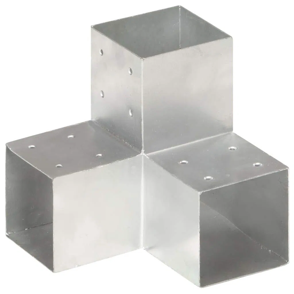 Tidyard 4 Stk. Pfostenverbinder Y-Form Pfostenecke Verzinktes Metall 101 x 101 mm