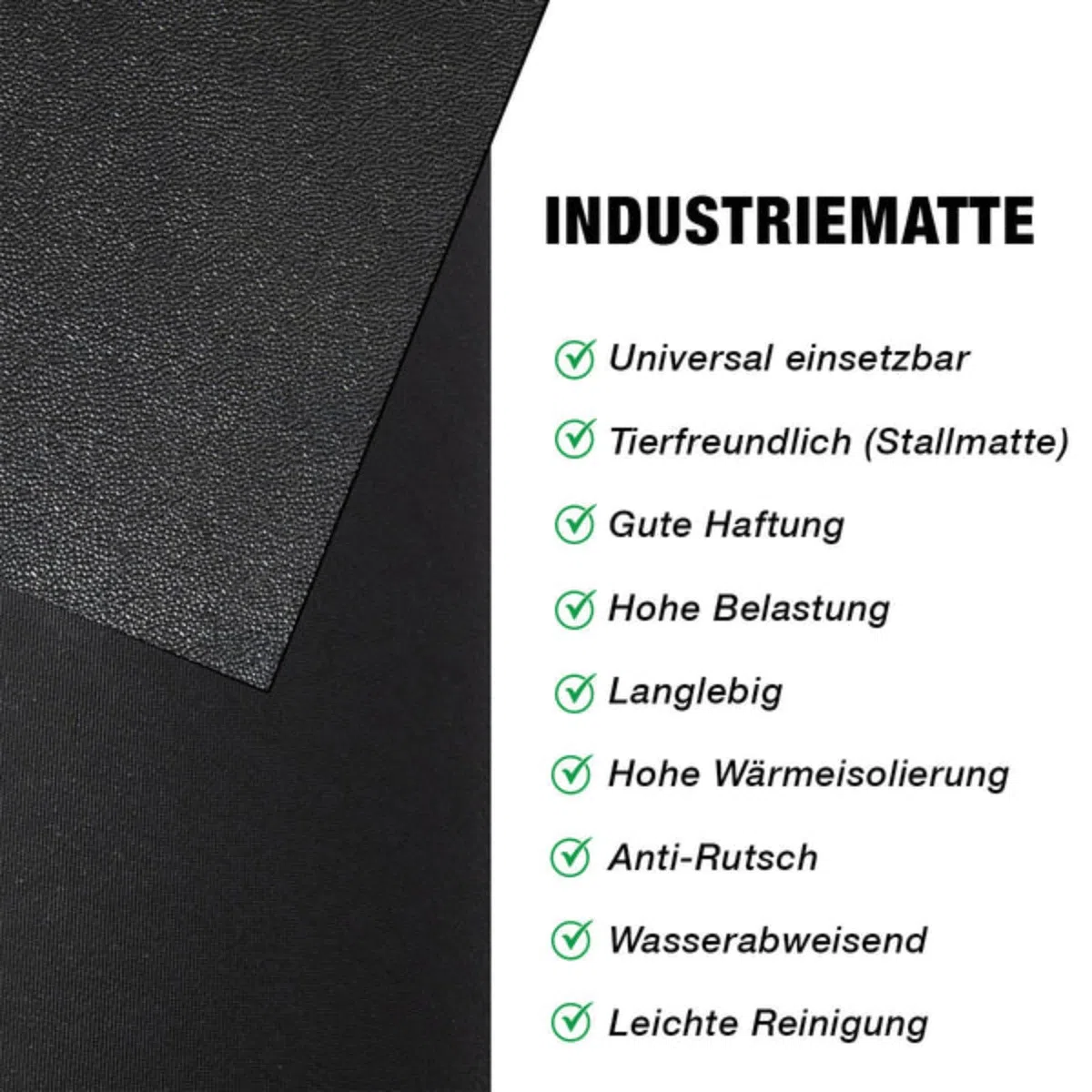 Floordirekt Gummimatte Meterware - Gummiläufer in vielen Strukturen - Antirutschmatte - Bodenbelag (Orange-Peel GW3006, 100x700 cm)