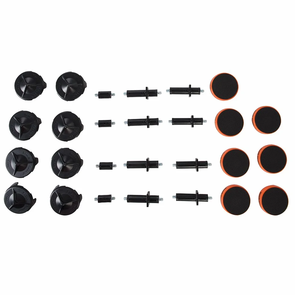 Bench Dog Tools 518609 „Bench Cookie Plus”-Gesamtpaket, 28-tlg. Satz Orange