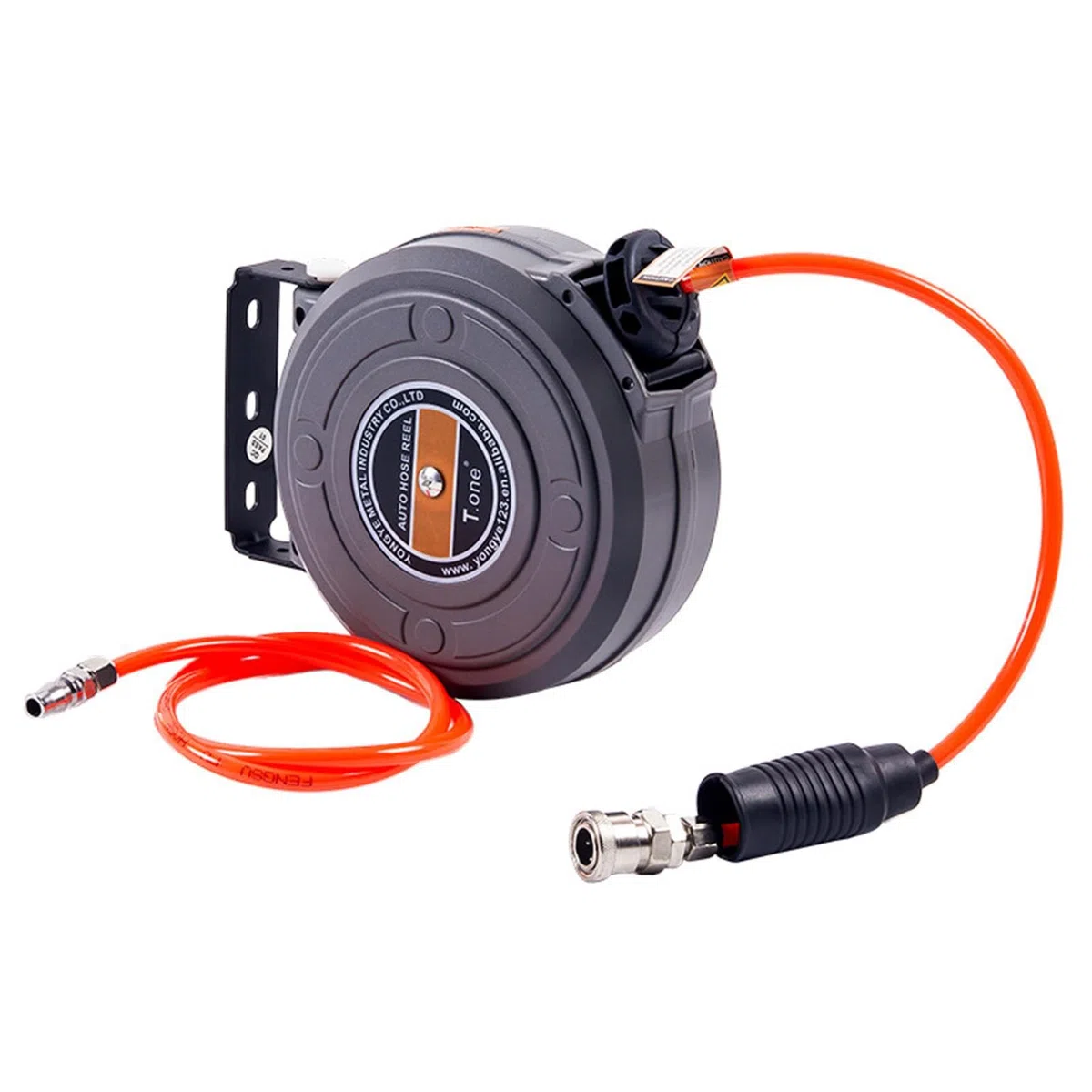 6m Druckluftschlauch Aufroller automatisch | automatische Teleskop-Schlauchtrommel, 8 mm x 6 m Lufttrommel | Schlauchtrommel Wandschlauchhalter Schlauchaufroller Druckluftschlauch-trommel