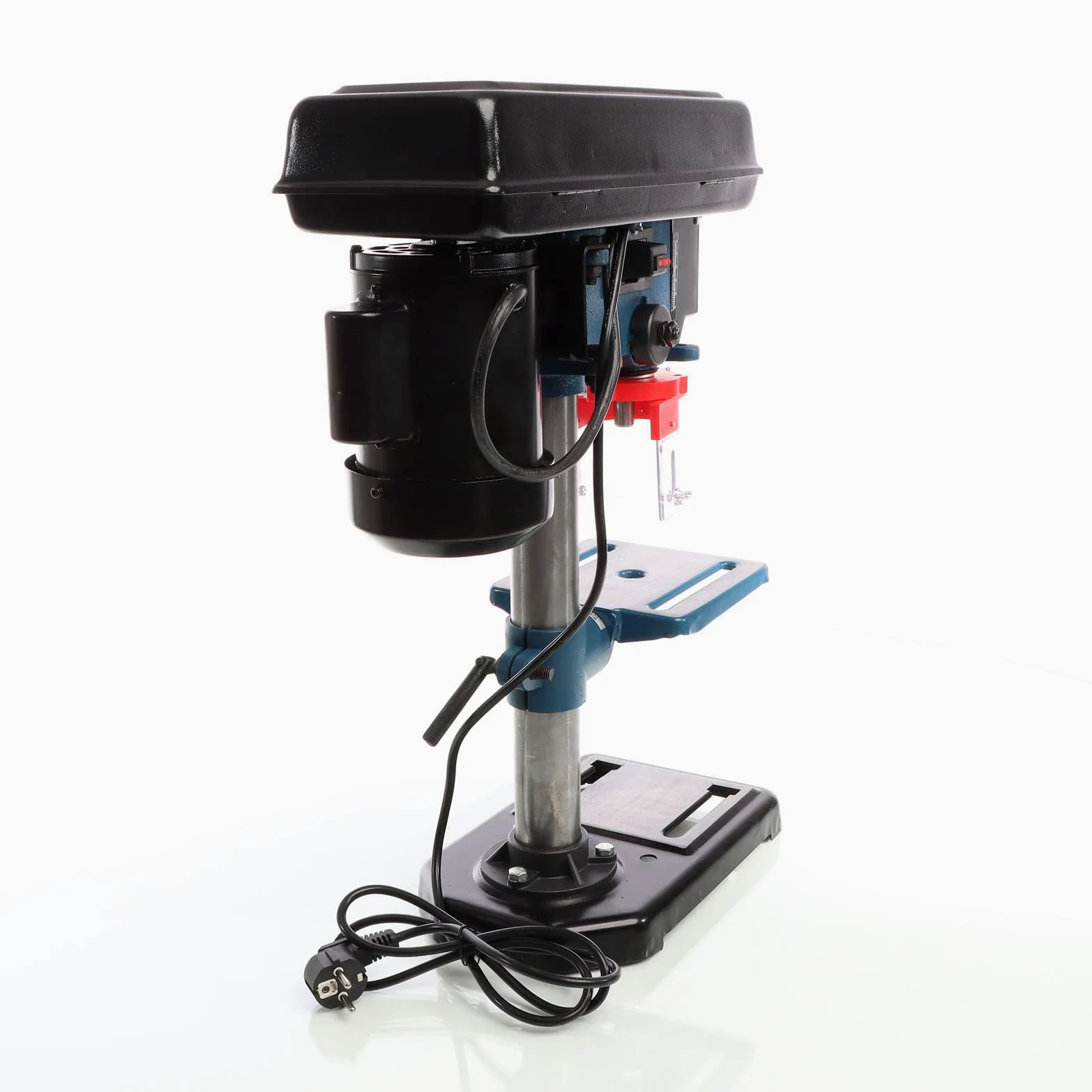 XPOtool Tischbohrmaschine 500 W, Standbohrmaschine mit Laser, 1,5-16 mm Bohrfutter und 500-2500 U/min, Säulenbohrmaschine Ständerbohrmaschine