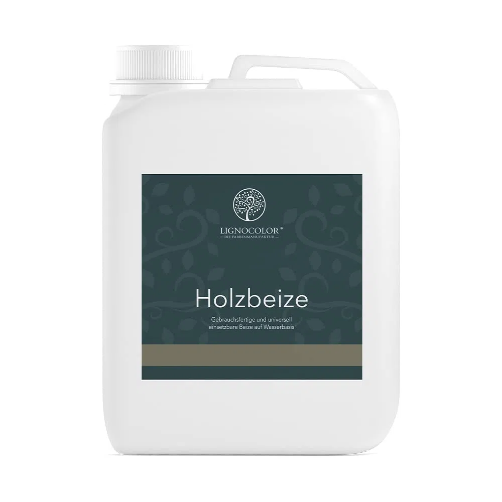 Lignocolor Holzbeize (2,5 L, Schwarz) umweltfreundliche Beize auf Wasserbasis für Holz