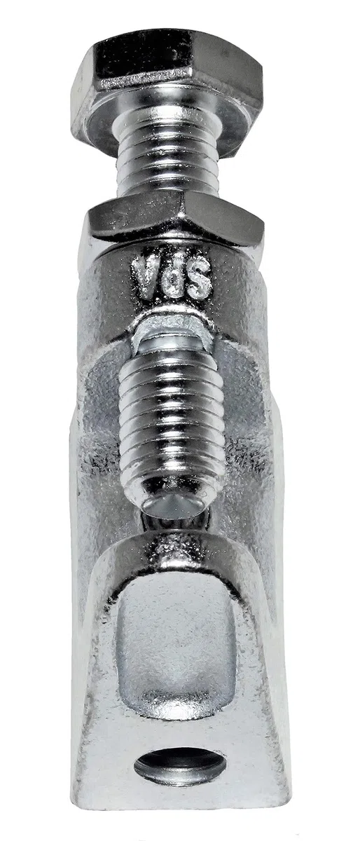 rohrfix-24 10 Stück Trägerklammern M12 / 3-25 mm, verzinkt, Silbergrau, Trägerklemme, Trägerklammer