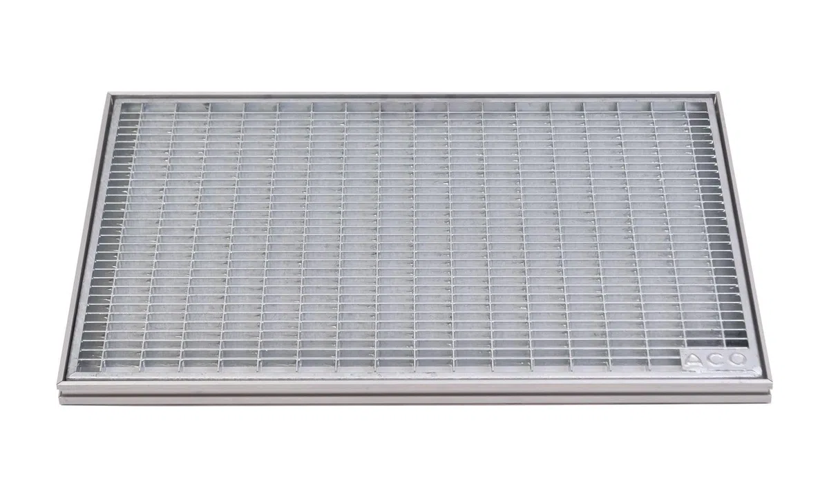 ACO 60x40cm Maschenrost MW 30/10 Gitterrost mit ALU Einbaurahmen Eingangsrost Schuhabstreifer