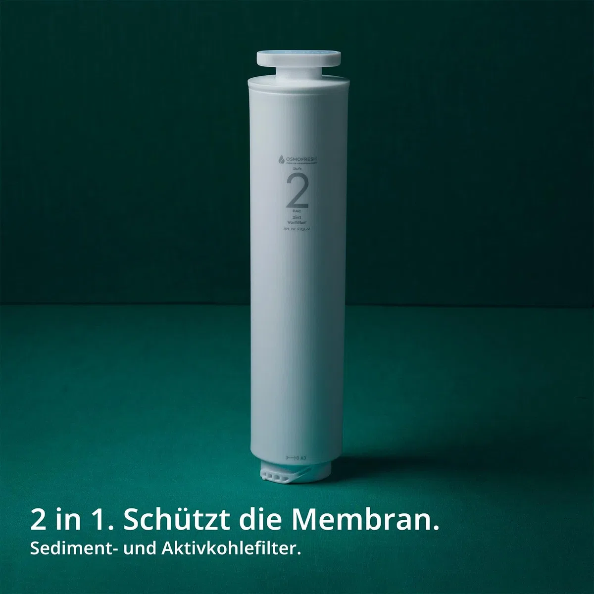 OsmoFresh Filterset Osmoseanlage Quella Life & Quella Pro bestehend aus Vorfilter zum Schutz der Membran und Nachfilter für ausgeglichenen ph Wert frischen Geschmack & Mineralien 6 Monate