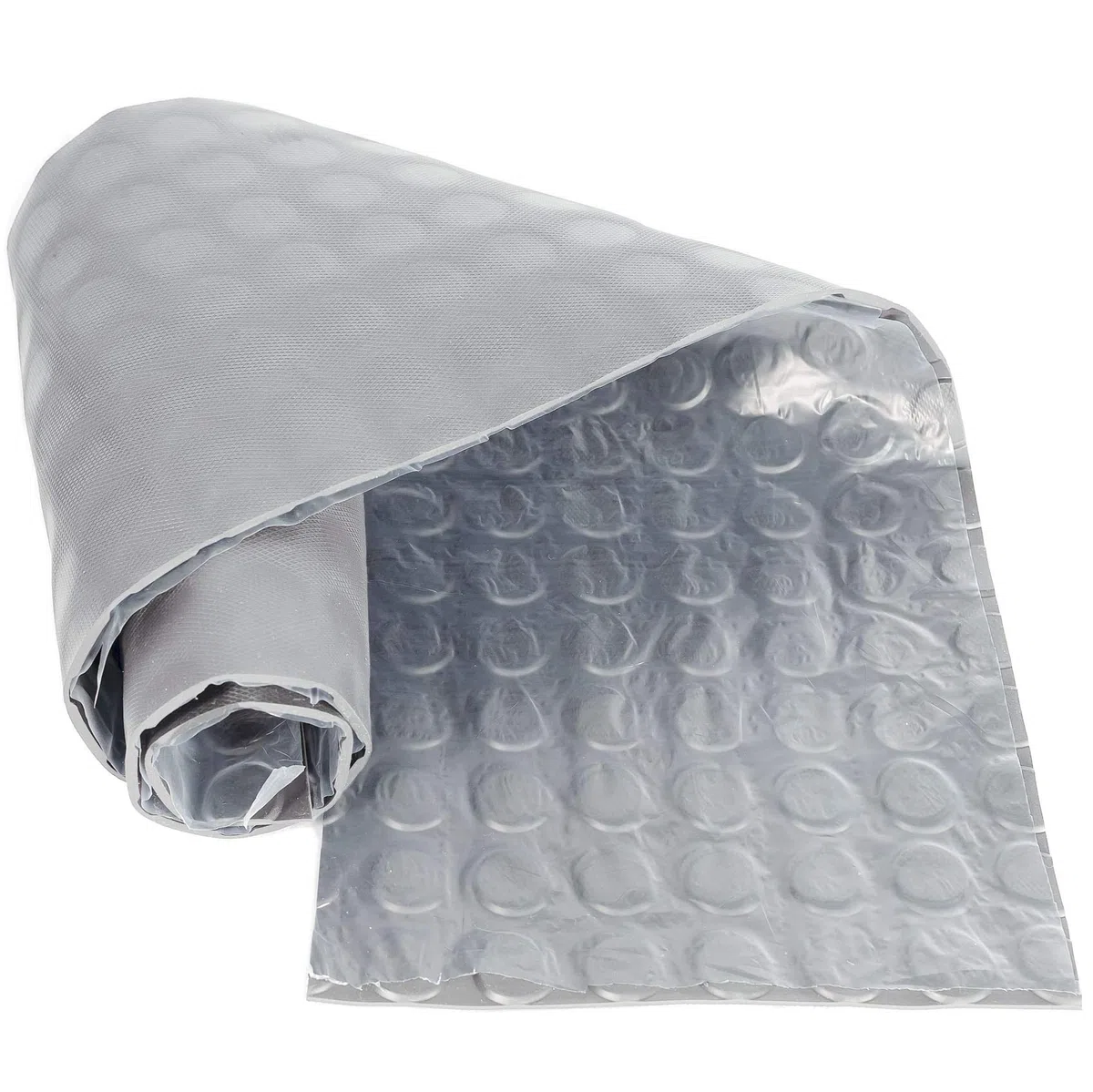 ANRO Gummimatte Noppenmatte Meterware 3mm Gummiläufer Noppen Bodenmatte als Werkstattboden, Antirutschmatte, Werkbank Auflage, Gummi Matte für Anhänger, Keller, Garage TPE Grau 140 x 100cm