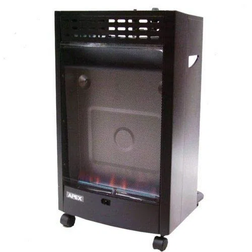 D&L Gasheizer Blue Flame 4200W Gasofen 4,2kw Zeltheizung AWZ - Piezozündknopf, Regeldrehknopf (Min./Max.), inkl. Gasschlauch, Gasregler, Flaschenhalterung (bis 11 kg), Rollen, Thermische Sicherung