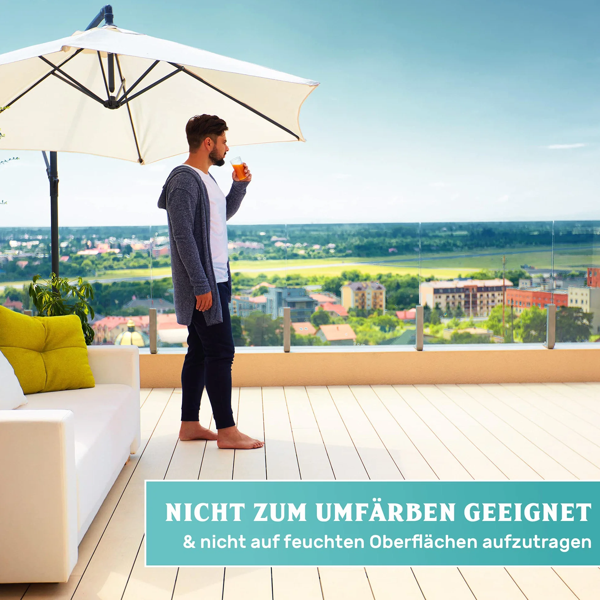 Greenwood WPC & BPC Imprägnierung Anthrazit -Grau - Imprägniermittel mit Farbe - Terrassen Pflegemittel mit UV-Schutz - ECO Lösungsmittelfrei - 2,5 Liter