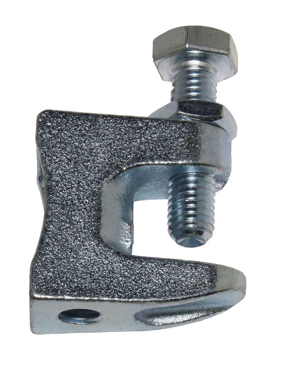 rohrfix-24 10 Stück Trägerklammern M12 / 3-25 mm, verzinkt, Silbergrau, Trägerklemme, Trägerklammer
