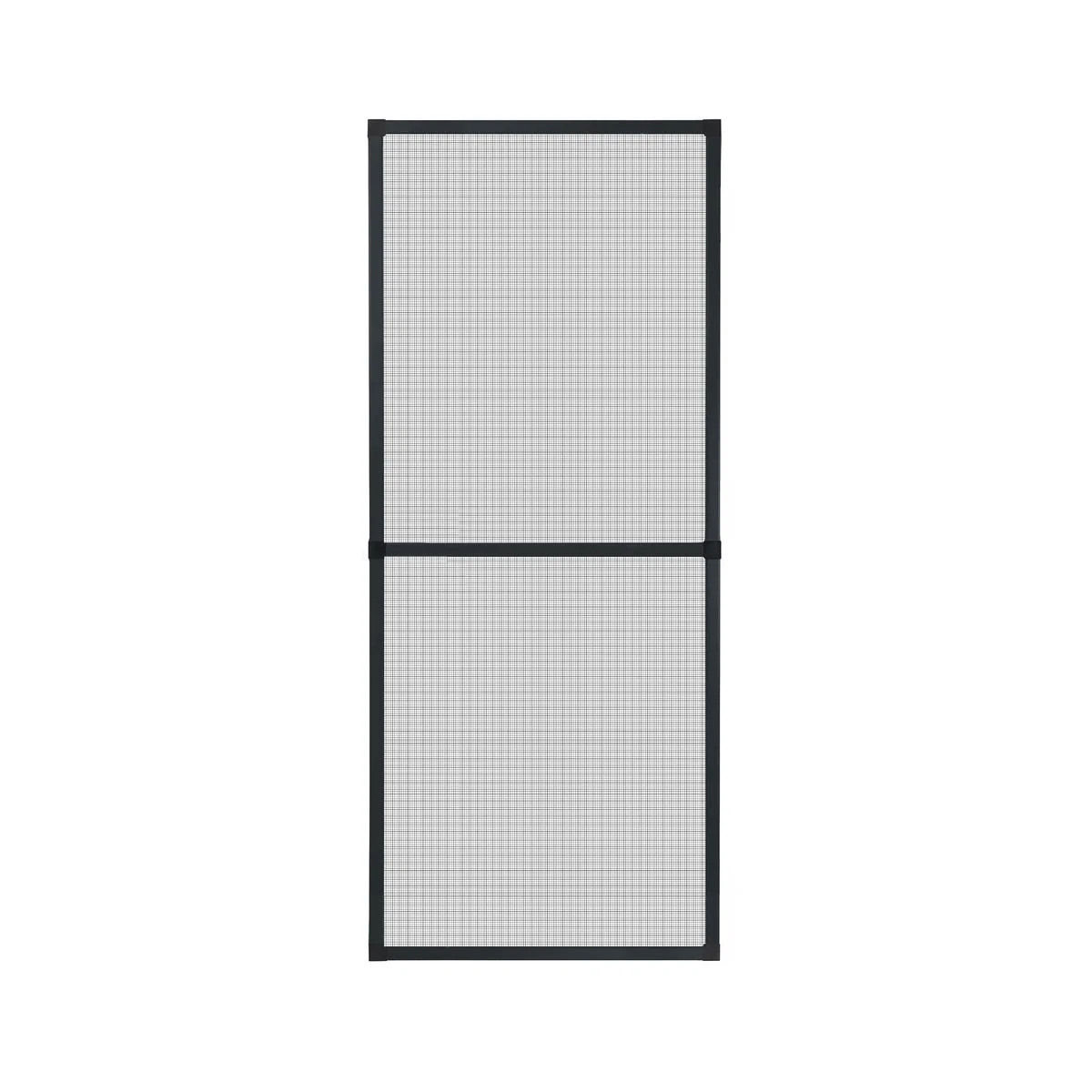 APANA - Fenster Fliegengitter mit Alurahmen & robustem Fiberglasgewebe - Insektenschutz Fenster mit umlaufender Bürstendichtung - Fliegennetz Fenster Montage ohne Bohren (130 x 240 cm | Anthrazit)