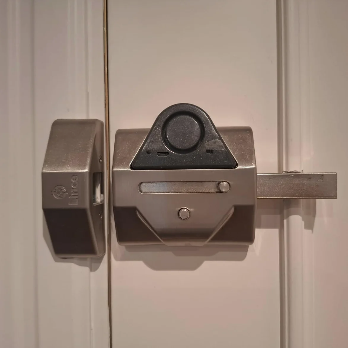 Lince Zusatzschloss 7930RSA mit Knauf und Alarm – Hochsicherheits-Türschloss mit Anti-Bumping, Picking-, Bohr- und Ziehschutz