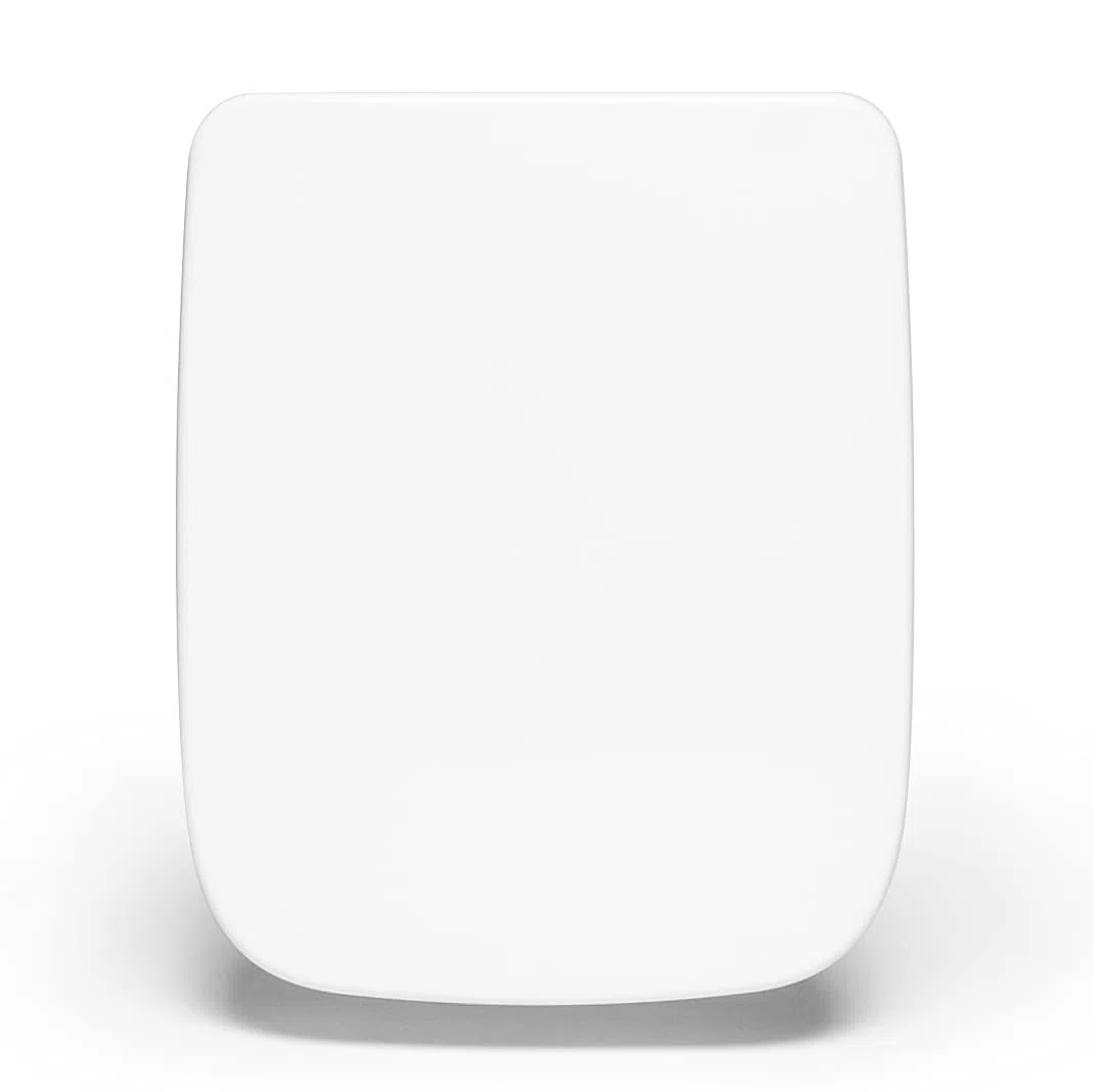 Bullseat® WC-Sitz Eckig – passgenau für Keramag/Geberit Renova Nr. 1 Plan | Toilettensitz mit Softclose, abnehmbar | Klobrille aus Urea-Duroplast | Klodeckel Montage von oben