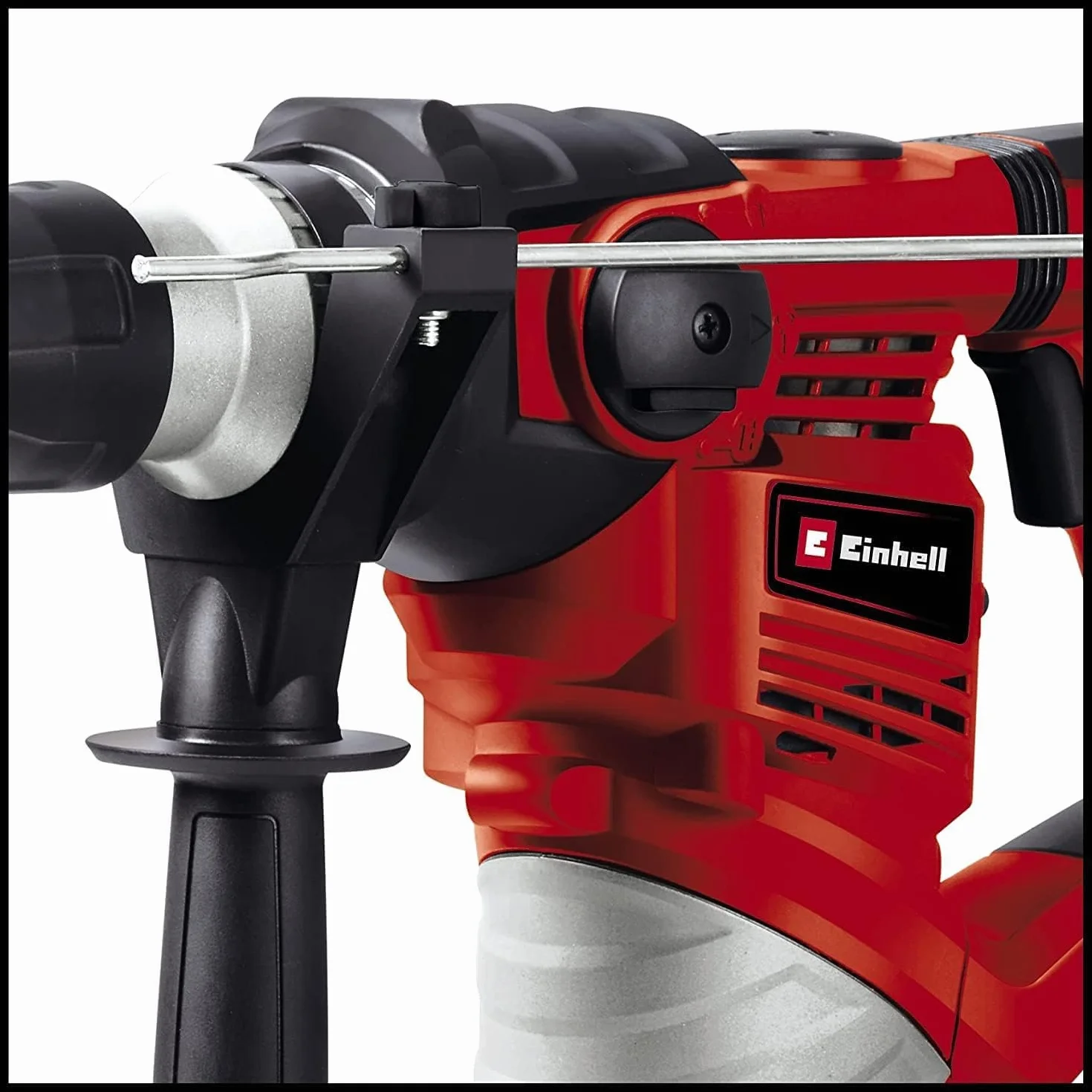 Einhell Bohrhammer TC-RH 1600 (1.600 W, 4 J, Bohren/Hammerbohren/Meißeln mit und ohne Fixierung, Pneumatisches Schlagwerk, SDS-plus-Werkzeugaufnahme, Überlast-Rutschkupplung)