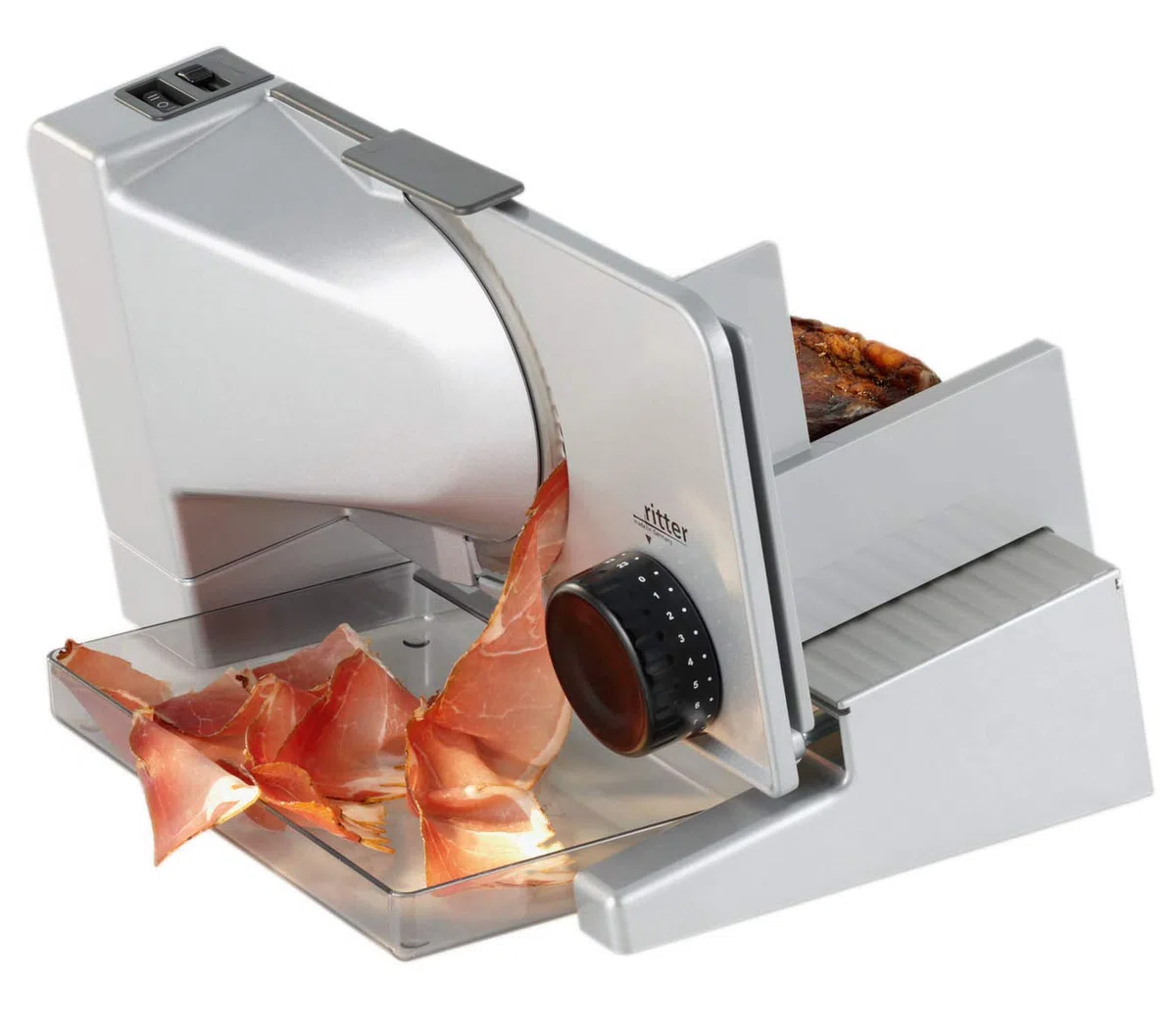 ritter Serano 7 Universalhobel, elektrischer Hobel mit Gleichstrommotor, Made in Germany, silberfarbenes Metall
