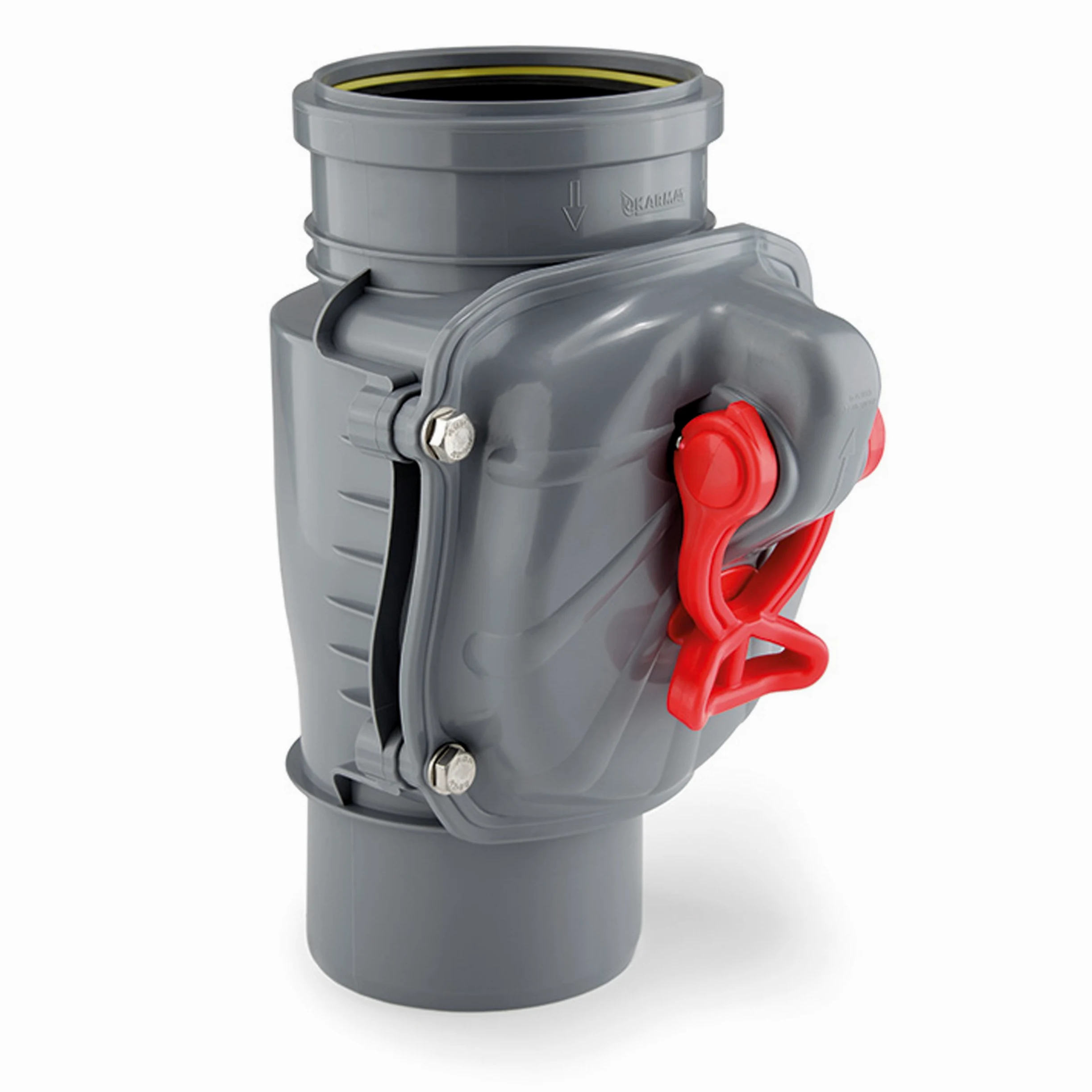 Ø110 mm ZB110 VERTIKAL Rückstauklappe Rückstauverschluss Rückstauvent DN110 für KG,HT, Rattenstop