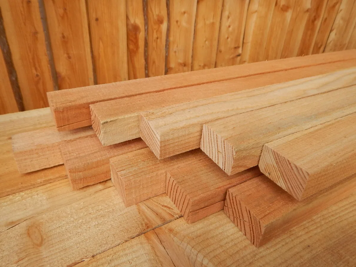 DACHLATTE LÄRCHE HOLZ LATTEN BAUHOLZ HOLZLATTE ZAUN DACH 60x40mm 6x4 200cm (50)