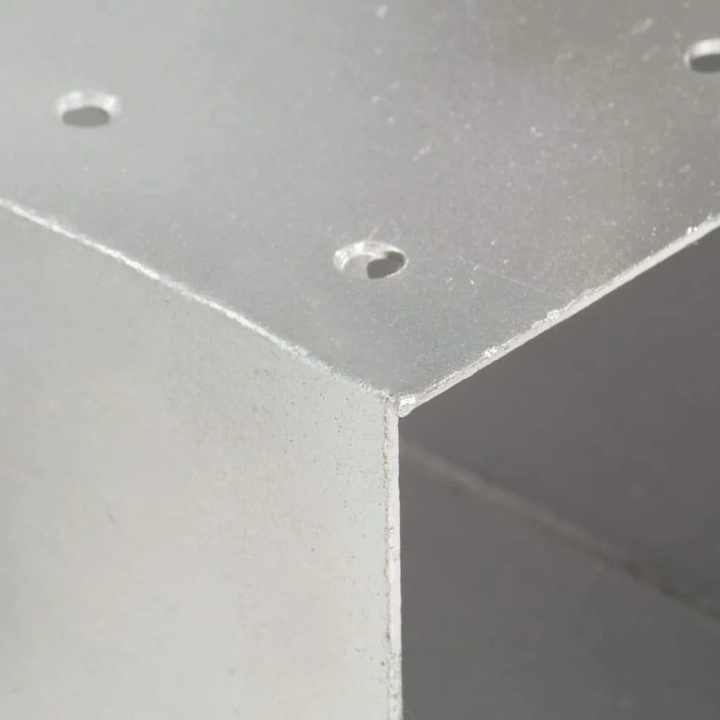 Tidyard 4 Stk. Pfostenverbinder Y-Form Pfostenecke Verzinktes Metall 101 x 101 mm