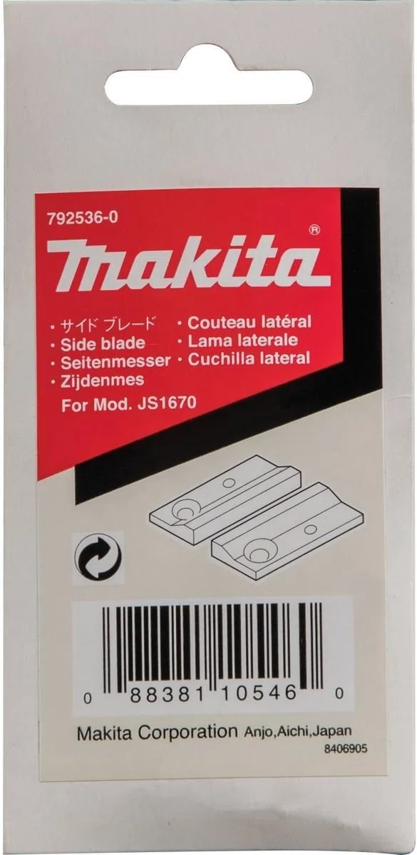 Makita 792536-0 Mess Schwarz Blau Silber