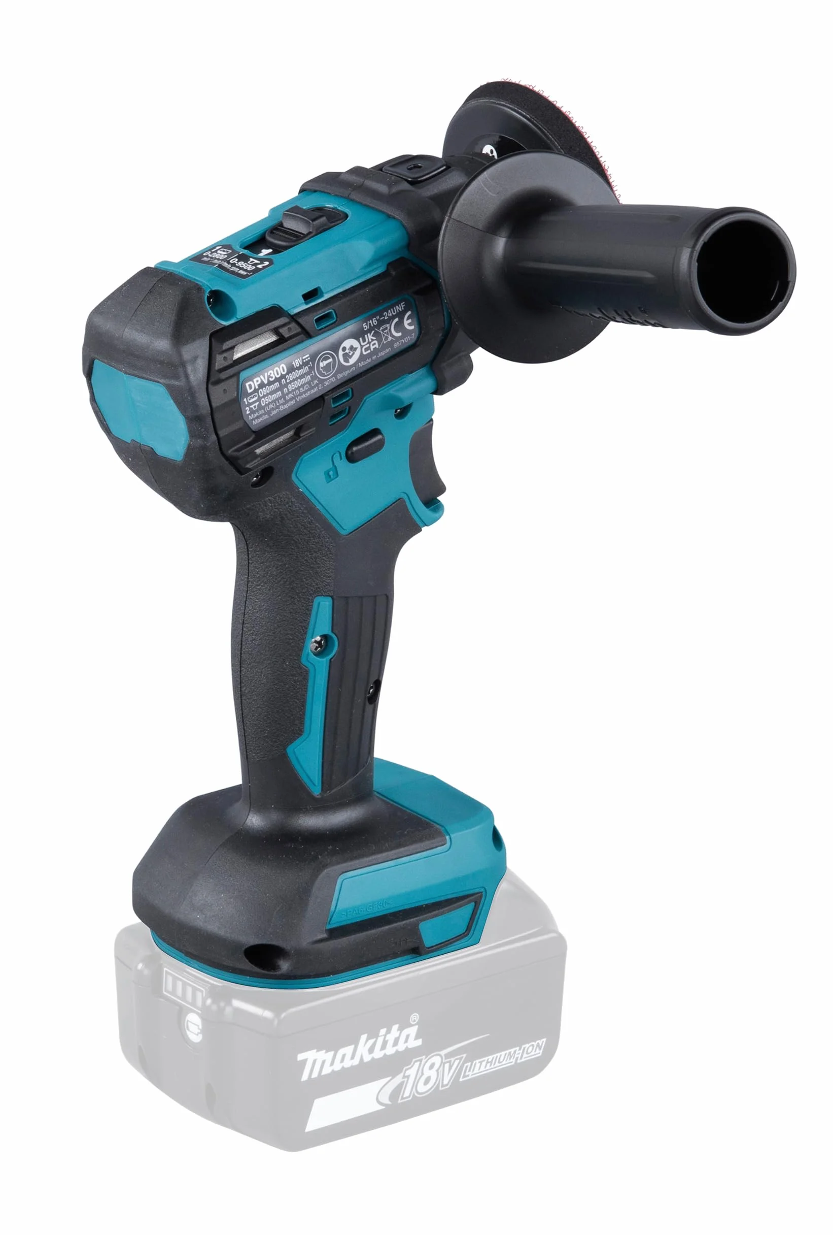 Makita DPV300Z Akku-Schleifer und -Polierer 18V (ohne Akku, ohne Ladegerät)