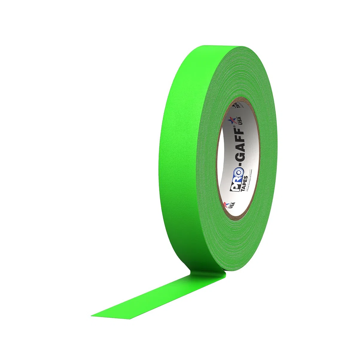 ProTapes 840178016577 Pro Gaff Premium Reinigungstuch matt Gaffers Tape mit Gummi Kleber, 50 YD. Länge x 2,5 cm Breite, fluoreszierend grün