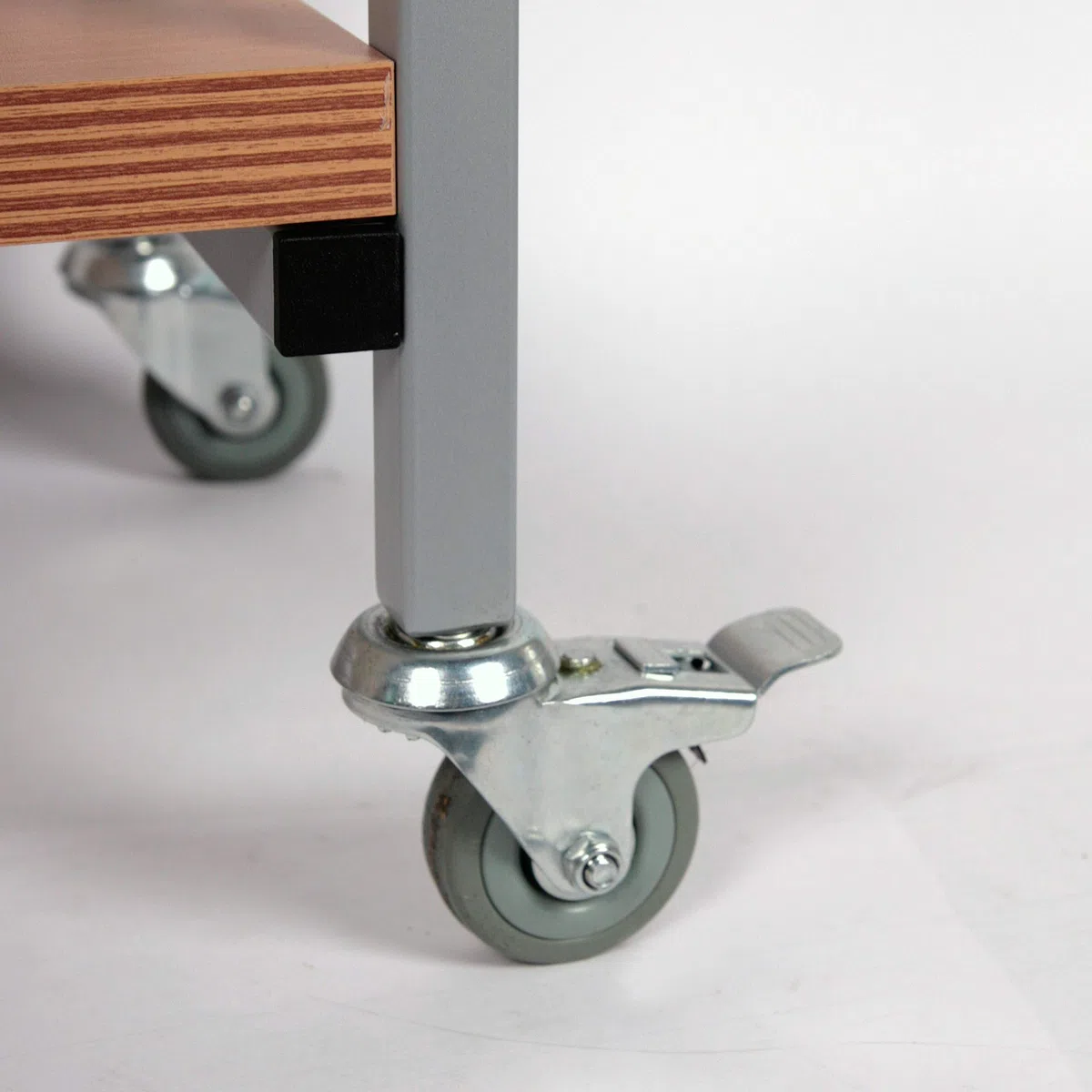 Rollregal/Ordner-Rollwagen HxBxT: 100x89x30cm, 3 Böden, Buche, Made in Germany (Marke: Szagato) (Ordnerrollwagen, Ordnerregal, Büroregal, Bürowagen, Aktenwagen, Rolltisch)