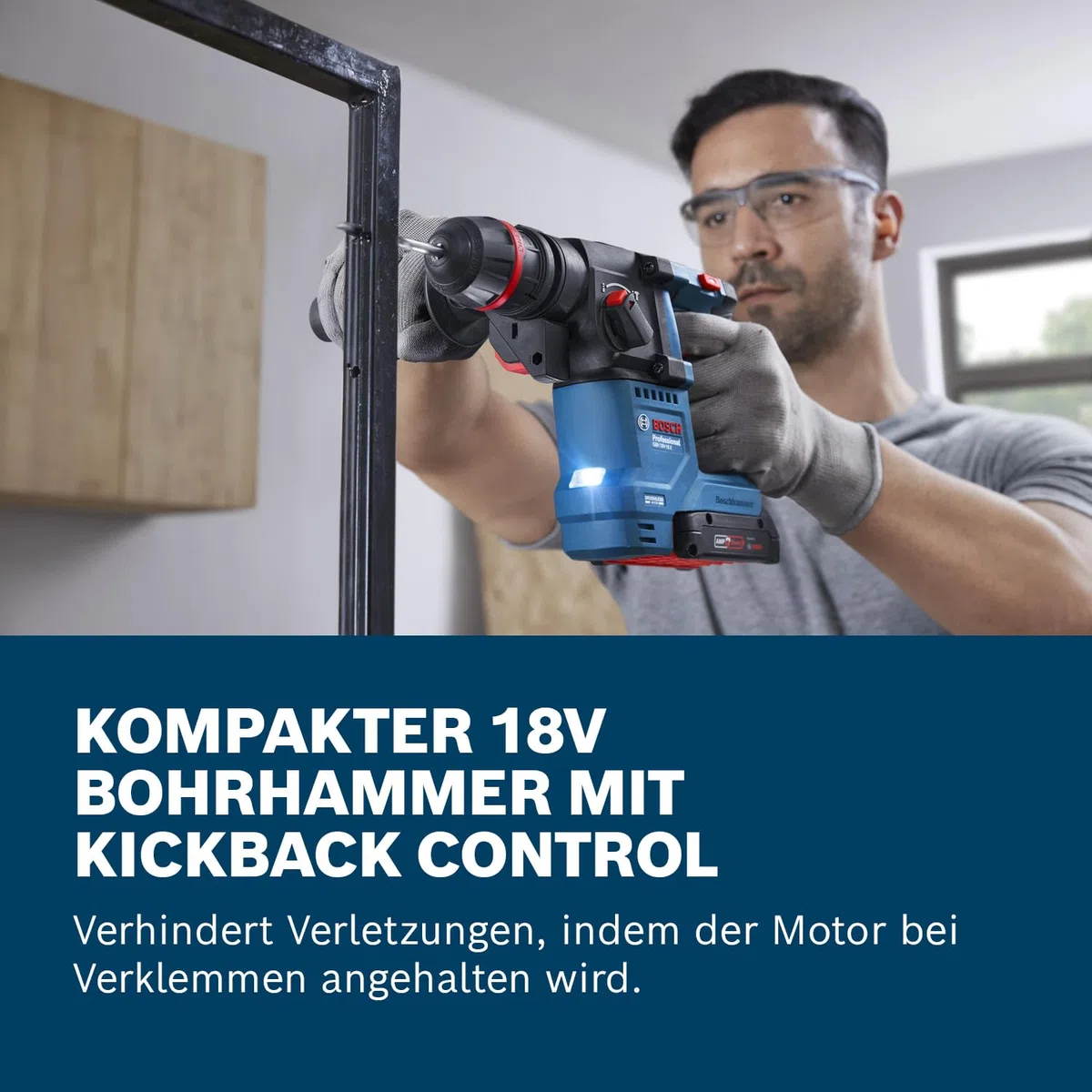 Bosch Professional 18V System Akku-Bohrhammer GBH 18V-18 (SDS plus)