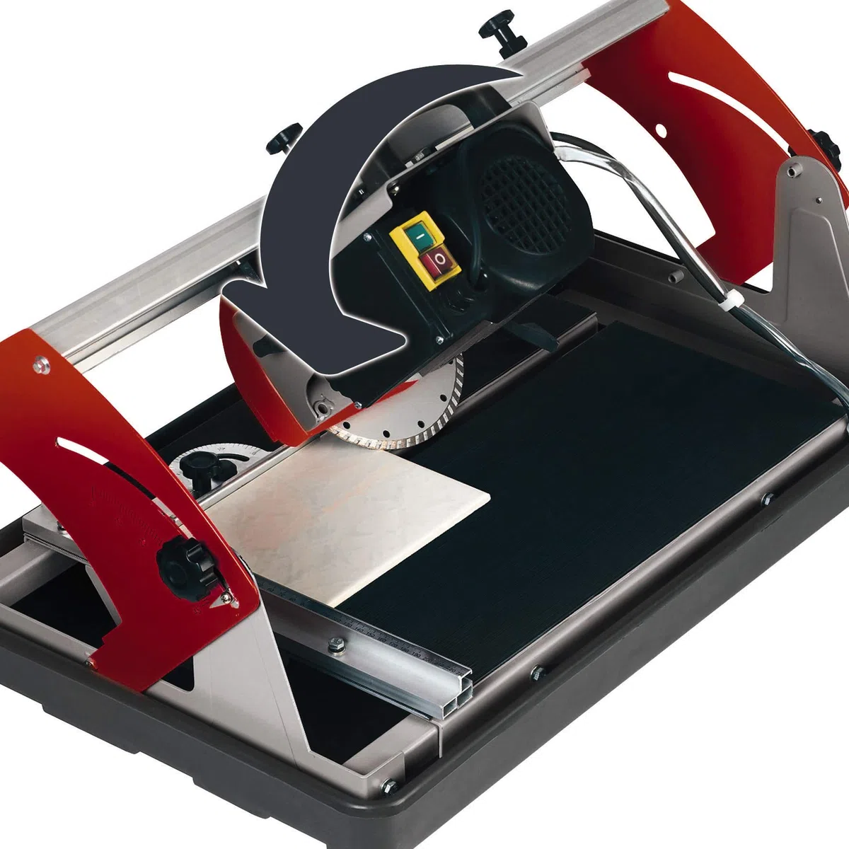 Einhell Radial-Fliesenschneidmaschine RT-TC 430 U (600 W, Schnitthöhe 25 mm, Tischgröße 500x385 mm, Trennscheibe Ø 180 mm, Untergestell)
