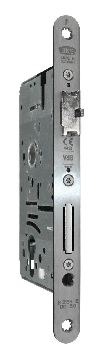 BKS Automatik FH Türschloss Panikschloss B-21660-00-R-8, Funktion E (Wechselfunktion), Dornmaß 55mm, Entfernung: 72mm, Stulp: 20x235x3mm, DIN Rechts (DIN Rechts, Dornmass: 55mm)