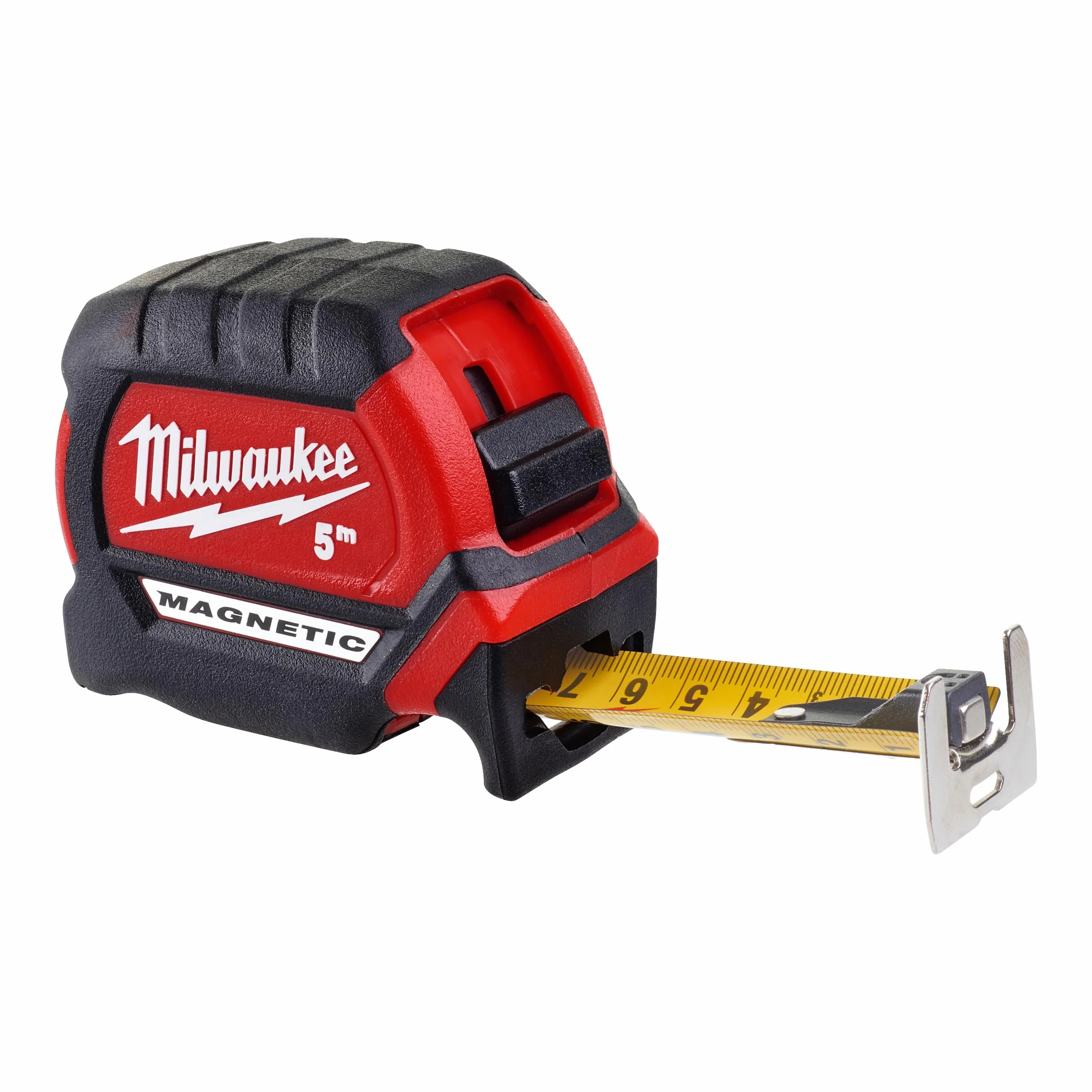Milwaukee 4932464599 Magnetbandmaß 5/27, rot, Nur metrish