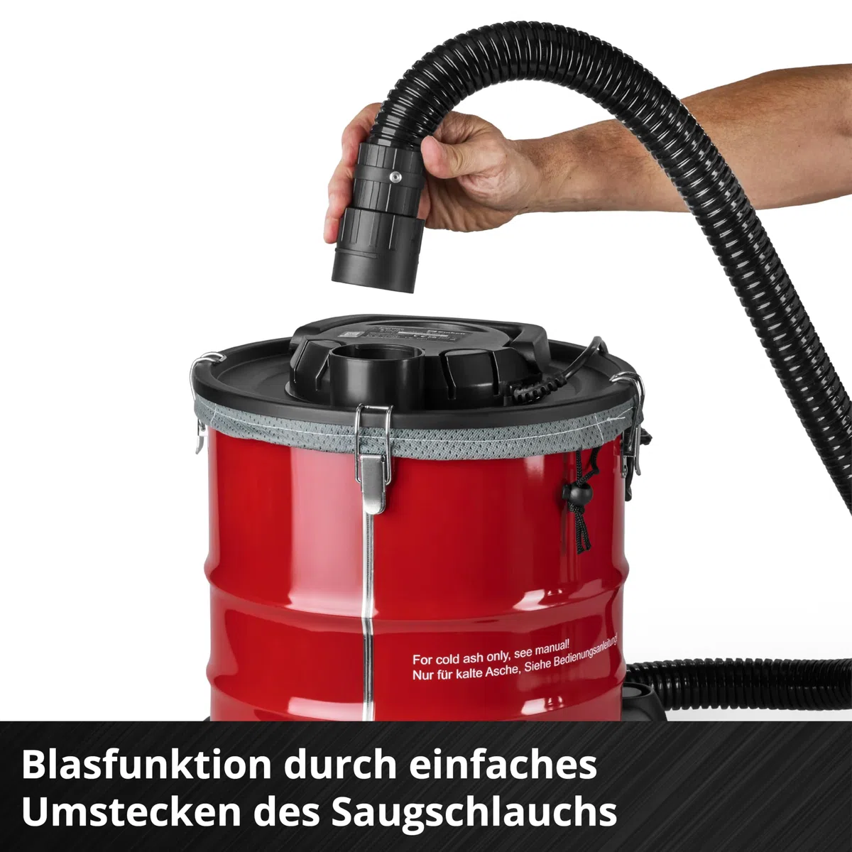 Einhell TC-AV 2032 DW Aschesauger 850 W 175 mbar 20 L Faltenfilter Blasfunktion