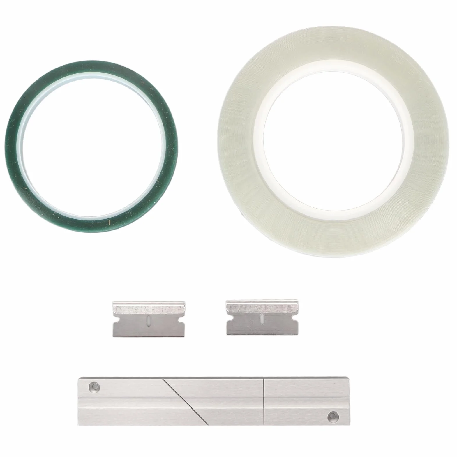 ASHATA 1/4 10 Zoll Bandspulen Bandspleißset, Open Reel Audio Spleißset mit Bandspleißblock, Spleißband und Führungsband, für Reel to Reel Tonbandgeräte