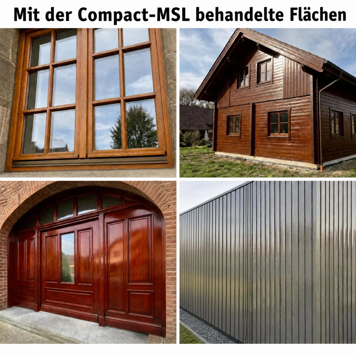 KORA® Koranol® Compact MSL Mittelschichtlasur - Lasur für Holz außen z. B. Fenster, Türen & Holzhäuser - wetterfest, wasserabweisend, seidenglänzend (Eiche hell, 5 Liter)