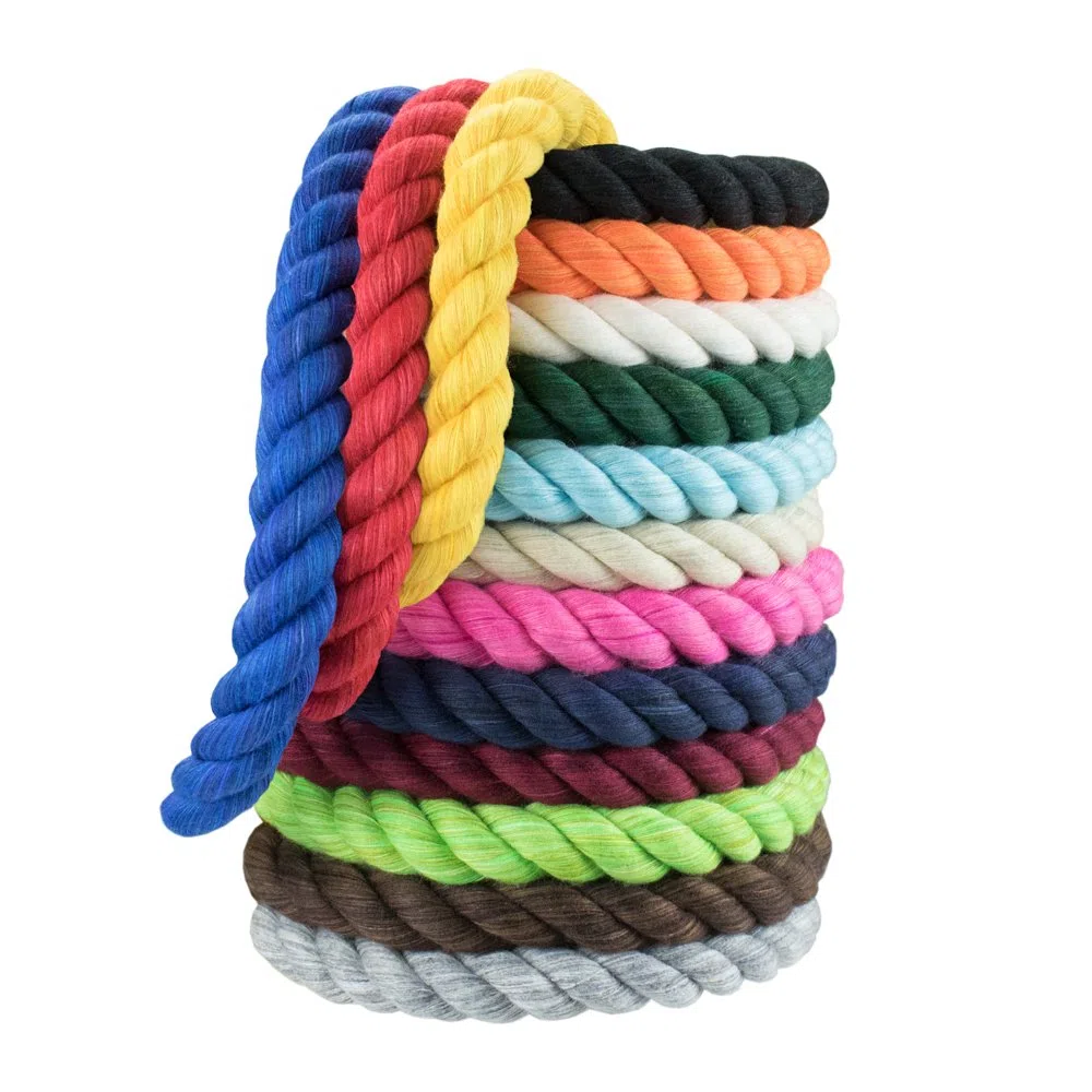 PARACORD PLANET Natürliches gedrehtes Baumwollseil – starkes dreistriges Seil für Haustierspielzeug, Sport, Heimdekoration, Makramee, Basteln, Innen- und Außenbereich (600 Fuß, 1/4 Zoll, Orange)