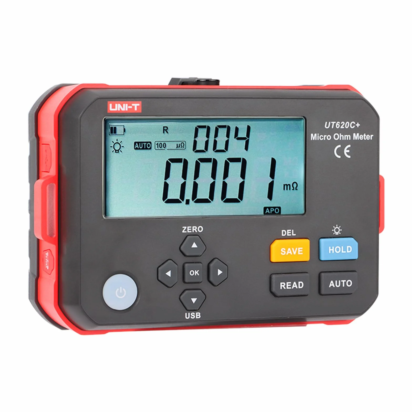 UNI-T UT620C+ Digitales DC-Niedrigwiderstandsmessgerät, Mikro-Ohmmeter, Widerstandstester für Kabel, Drähte/Spulen/Motoren, 0,001 mΩ ~ 300,0 kΩ