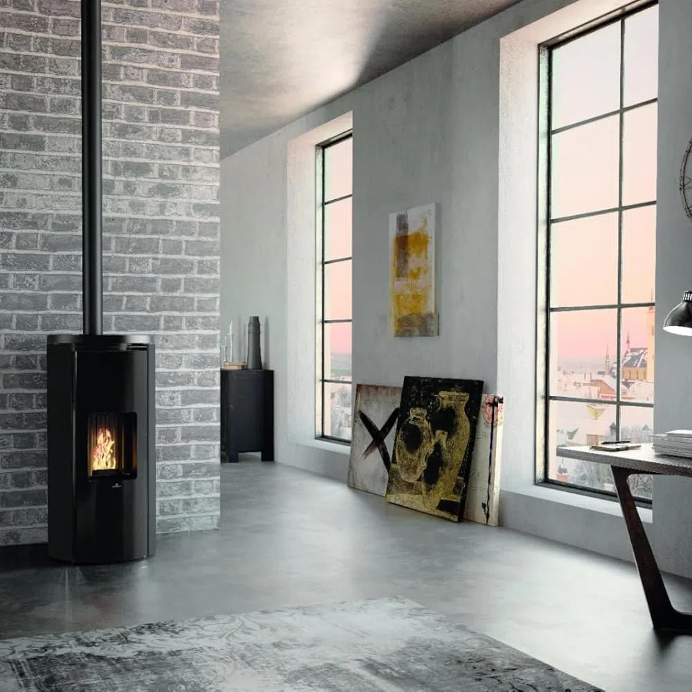 Edilkamin Pelletofen | Celia Air Tight C | 7,2 kW | Stahl Schwarz